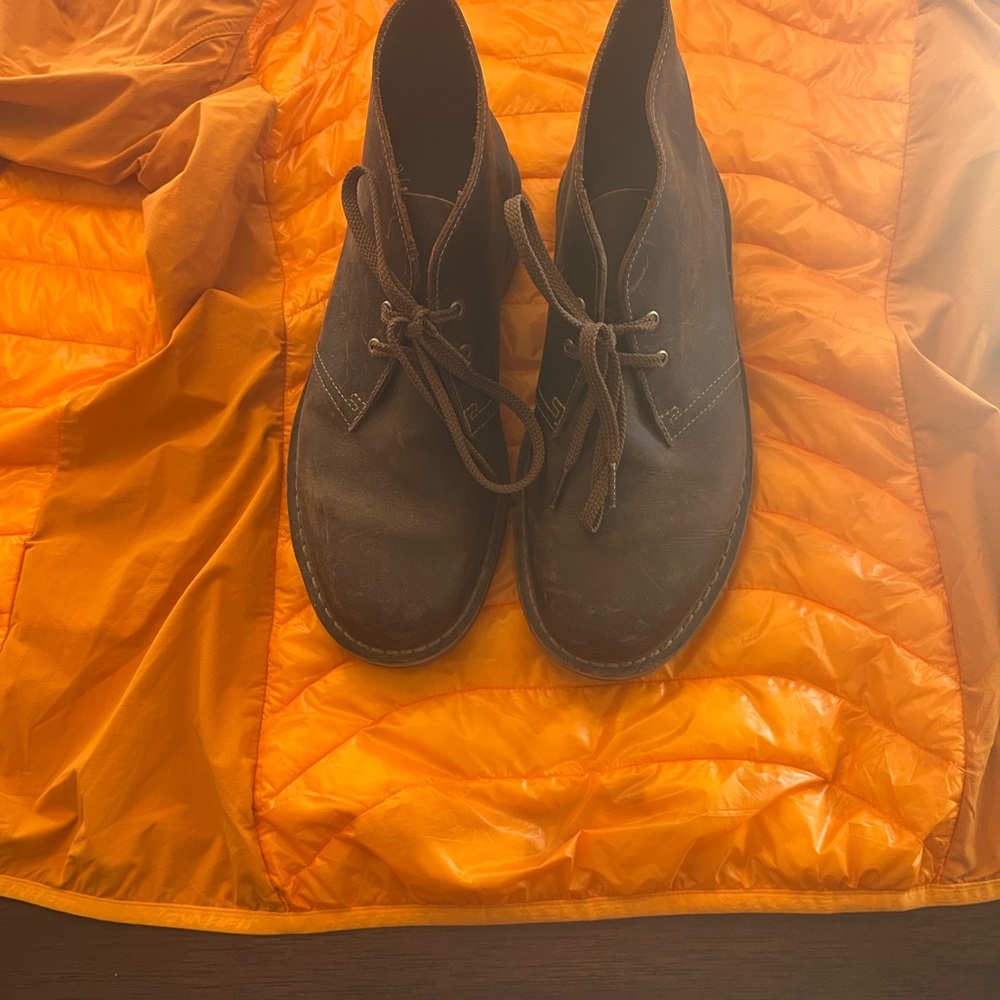 Clark’s desert Chukka Leather Boots Sz 41/8 men’s - Picture 4 of 8